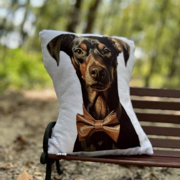 Terry Doberman Plush Toy: Fiercely Devoted Yet Fabulously Fluffy Companion - Image 2