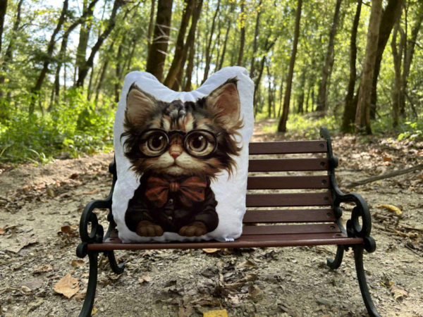 Zane Cat Plush Toy Afita with Glasses: Quirky Cool Yet Comically Cute Feline - Image 2