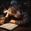 boy sitting at desk with homeschool burnout