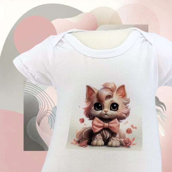 Cute Paris Pink Kitty Shirt and Onesie by Creative ZK Designs